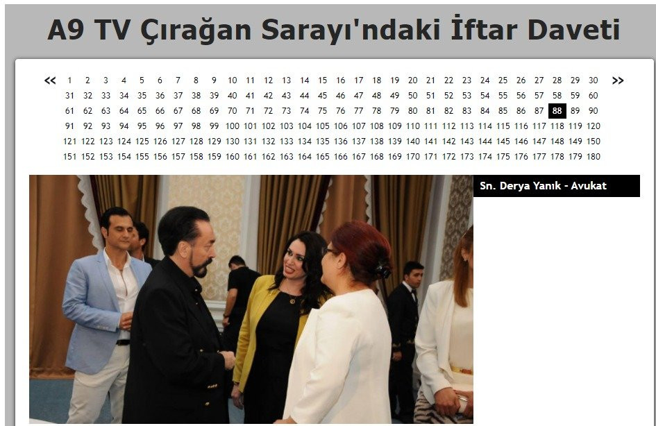 Yeni Aile Bakanı Yanık'ın Adnan Oktar ile fotoğrafları ortaya çıktı: Çırağan Sarayı'ndaki iftarına katılmış - Resim : 1