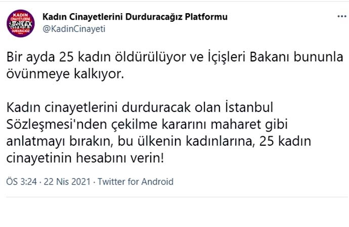 Soylu’ya sert tepki: 'Bir ayda 25 kadın öldürülüyor ve bununla övünmeye kalkıyor' - Resim : 2