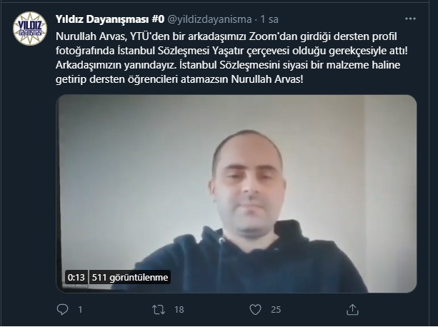 Profilinde 'İstanbul Sözleşmesi yaşatır' yazan öğrenci online dersten atıldı! - Resim : 1
