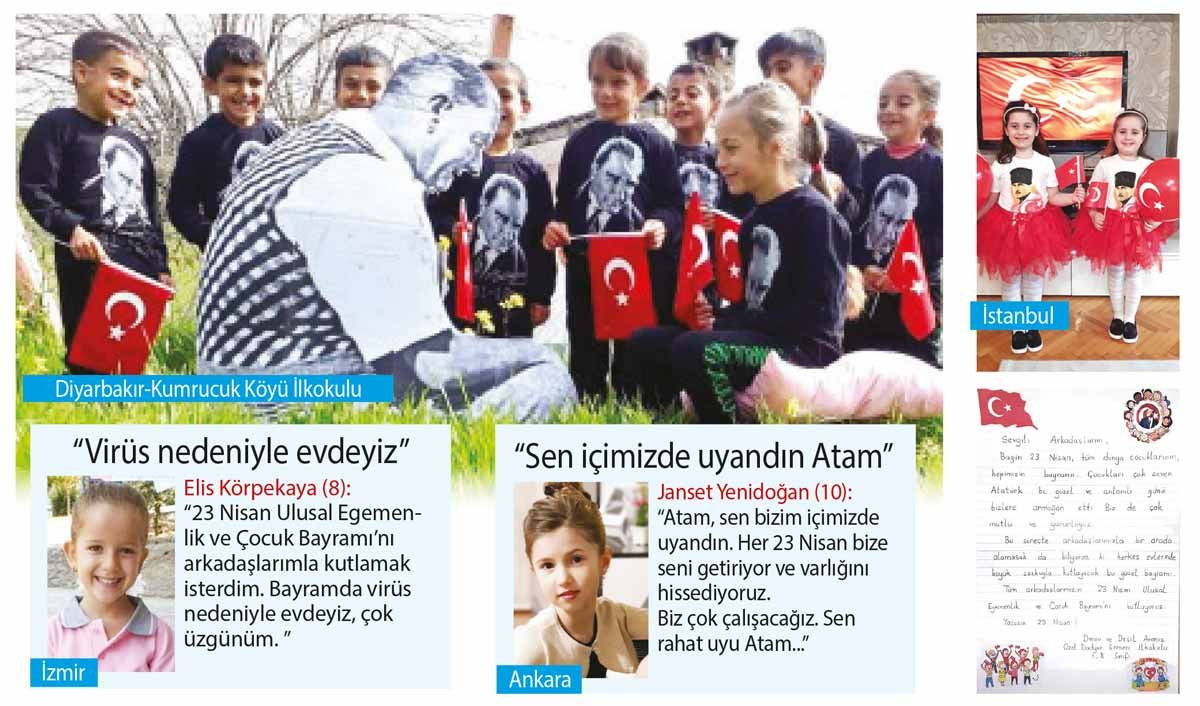 23 Nisan'da çocuklardan mektuplar: Atam keşke yaşasaydın, bu mektubu sana kendim verseydim - Resim : 1