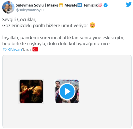 Süleyman Soylu: Sevgili çocuklar, gözlerinizdeki parıltı bizlere umut veriyor - Resim : 1