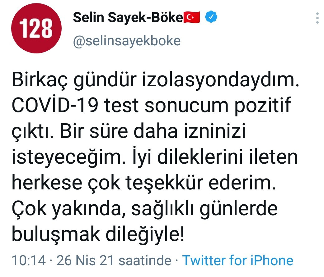 CHP'li Selin Sayek Böke koronavirüse yakalandı - Resim : 1
