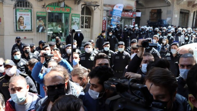 İstanbul'daki Kobani davası açıklamasına polis müdahale etti: Gözaltılar var