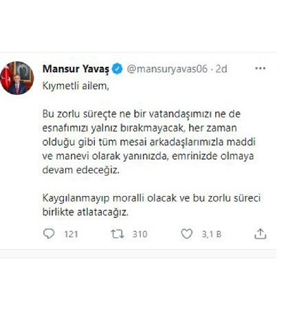 Erdoğan'ın açıklamadığı destek paketini Mansur Yavaş Ankara için açıkladı - Resim : 1
