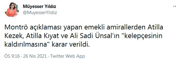 Emekli amiraller Atilla Kezek, Atilla Kıyat ve Ali Sadi Ünsal hakkında yeni karar - Resim : 1
