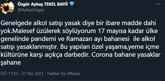 AKP'den tartışma yaratacak karar: '17 günlük tam kapanmada alkol satışı yasaklandı' - Resim : 1