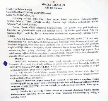 Pınar Gültekin dosyasında kan donduran rapor: Diri diri yakılmış olabilir! - Resim : 2