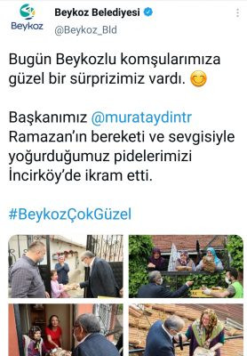AKP'li Beykoz Belediyesi'nden 'lebalep' pide dağıtımı! - Resim : 1
