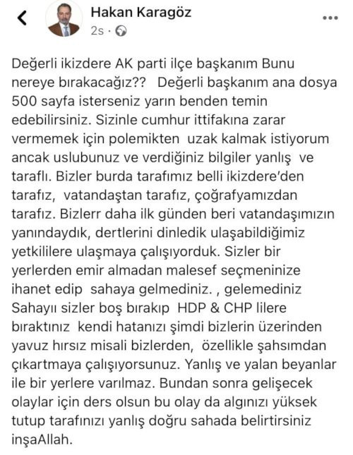 AKP'li İlçe Başkanı İkizdere'deki taş ocağı eylemlerine 'PKK provokasyonu' dedi - Resim : 1