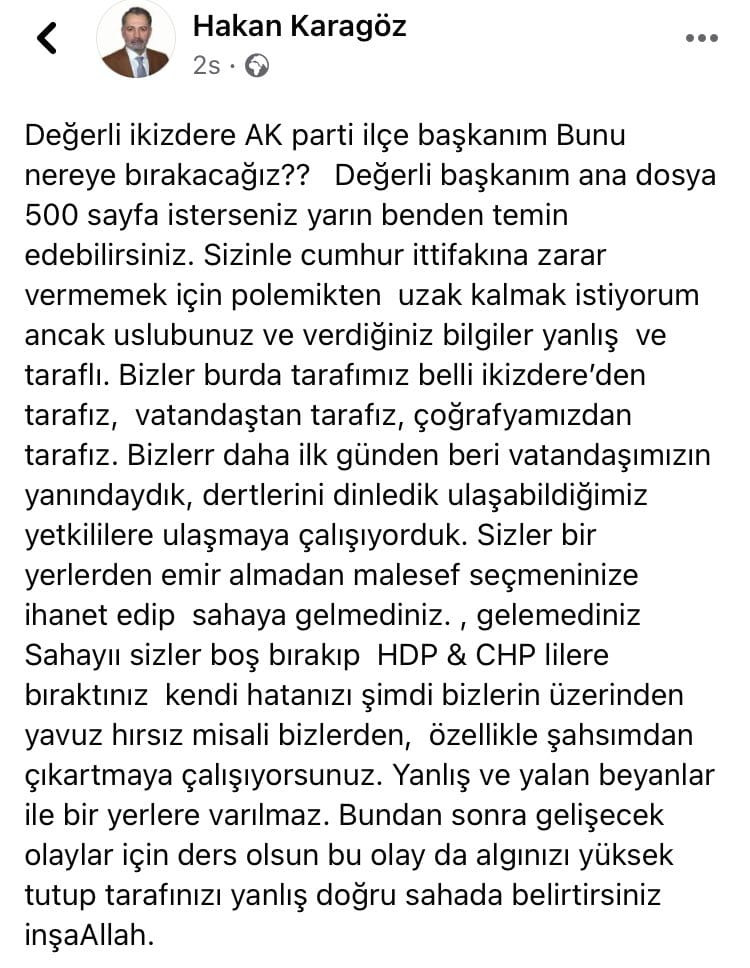 Saray İttifakı'nda 'İkizdere' kavgası: İttifaka zarar vermemek için polemikten uzak kalmak istiyorum ama... - Resim : 1