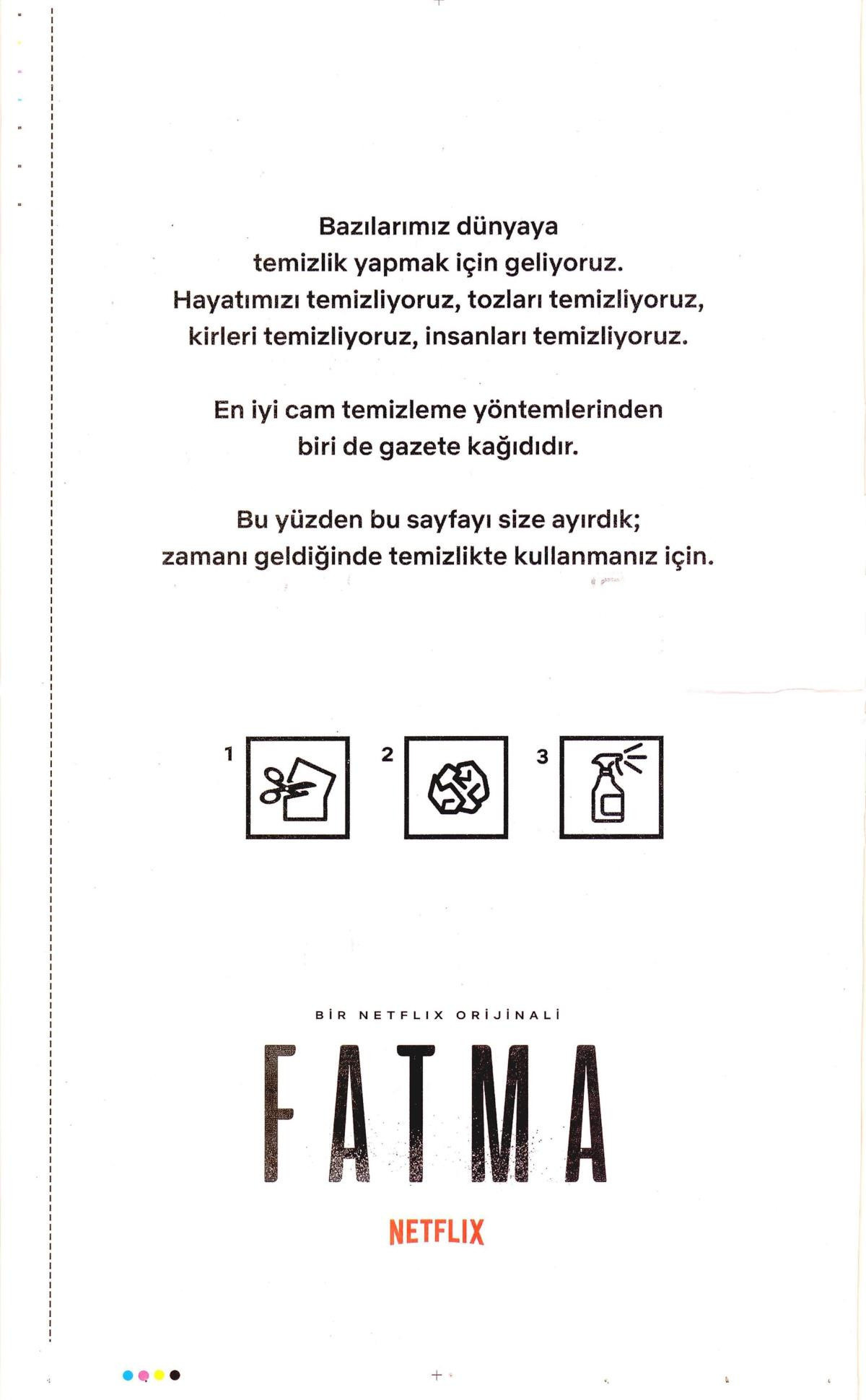 Netflix'in gazeteye verdiği 'Fatma' ilanı tartışma yarattı - Resim : 1