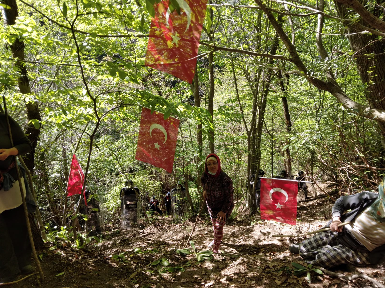 İkizdere'de talana Türk bayrağıyla direniş: Musa Yılmaz gözaltına alındı - Resim : 1