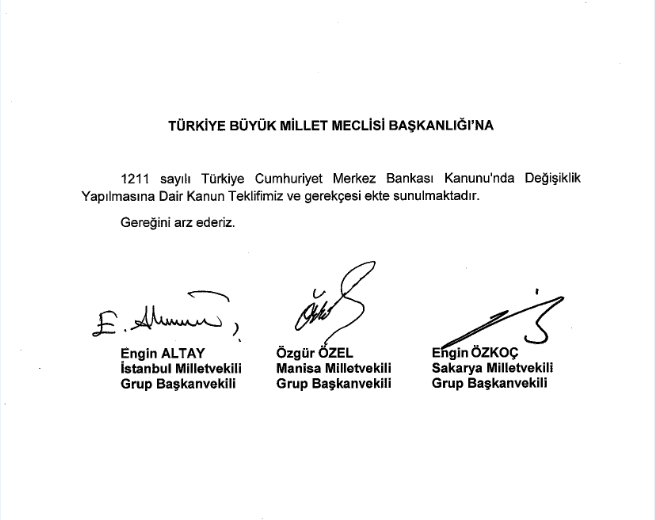 CHP'den Merkez Bankası için 'bağımsızlık' teklifi - Resim : 1