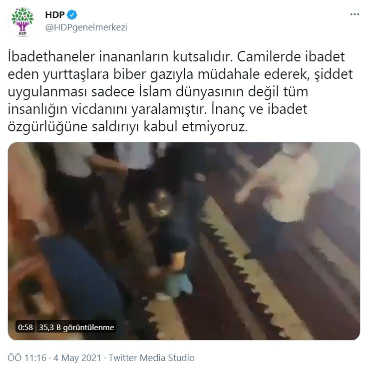 Camide biber gazlı müdahaleye HDP'den tepki: Saldırıyı kabul etmiyoruz - Resim : 1