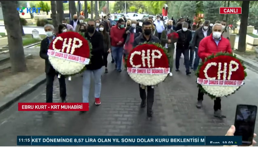 CHP'lilere 'üç fidan' anmasında polisten 'pankart' engeli - Resim : 2