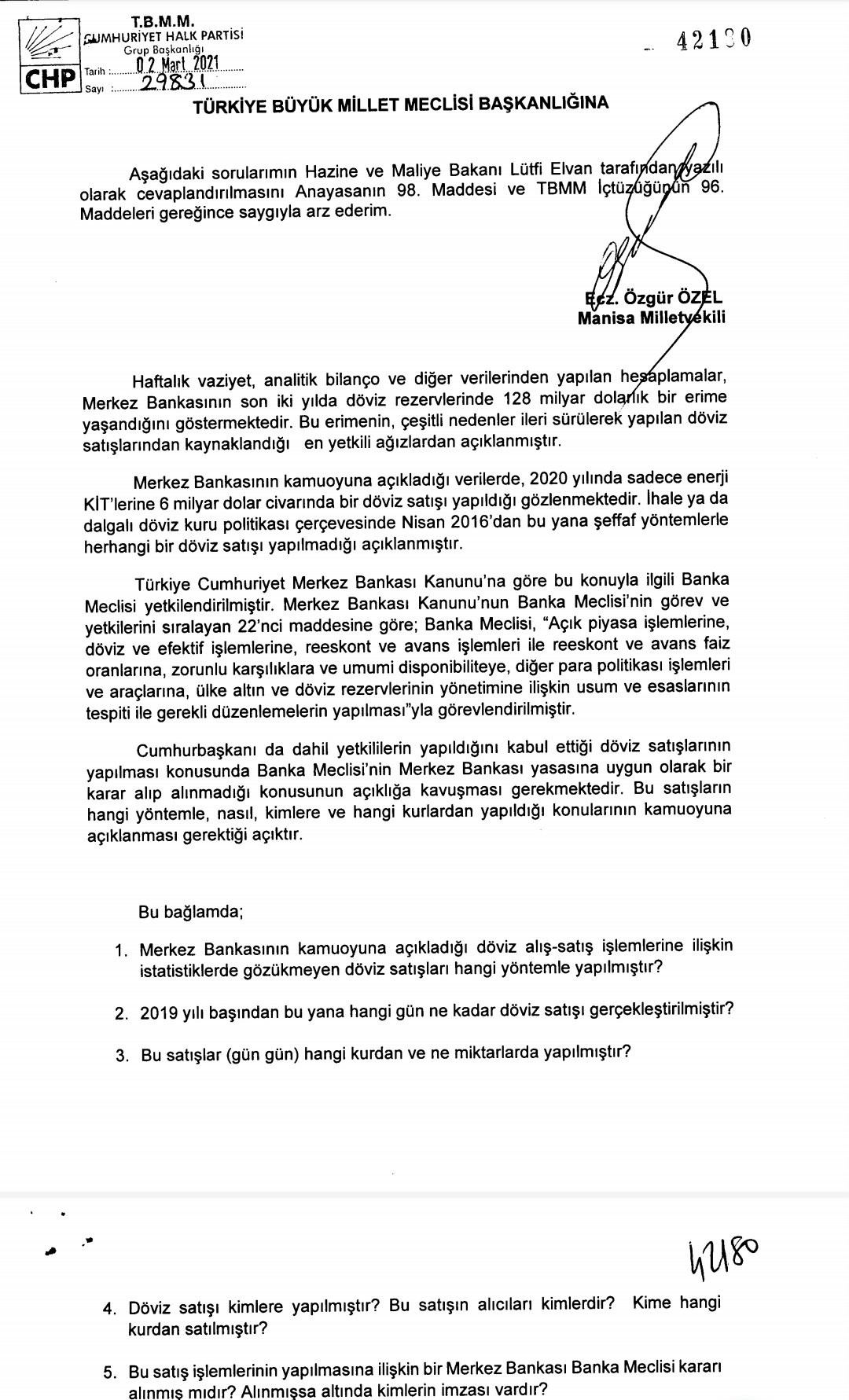 CHP'li Özgür Özel'den 'soru önergesi' tepkisi: Yasal süre 15 gün - Resim : 2