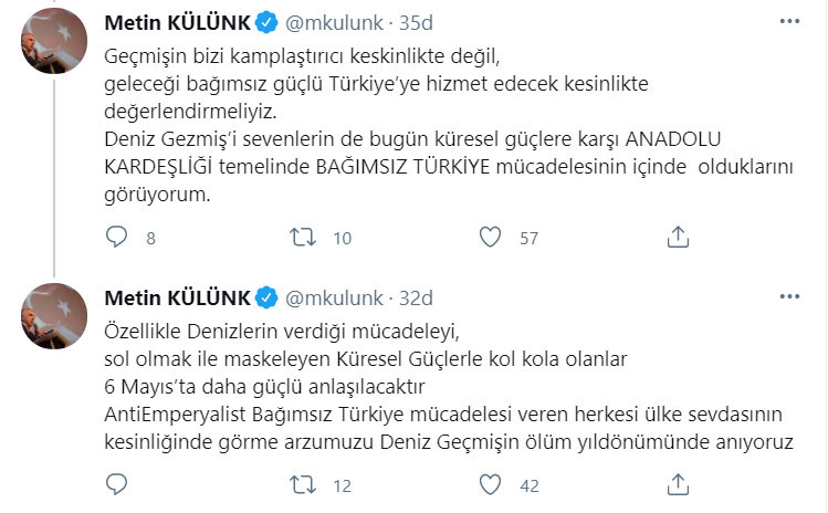 Erdoğan'ın 'çocukluk arkadaşı' olan AKP'li isim Deniz Gezmiş'i böyle andı - Resim : 2