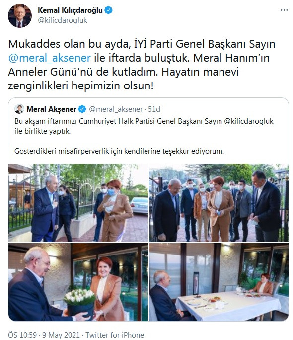 Kılıçdaroğlu ve Meral Akşener arasında sürpriz görüşme - Resim : 1