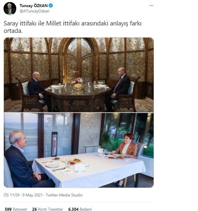 CHP'li Tuncay Özkan paylaştı: Liderlerin iftar masaları tartışma yarattı - Resim : 1