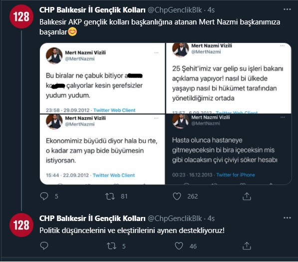 AKP Gençlik Kolları Başkanı'nın şok mesajları ortaya çıktı, hesabını kapattı! - Resim : 1