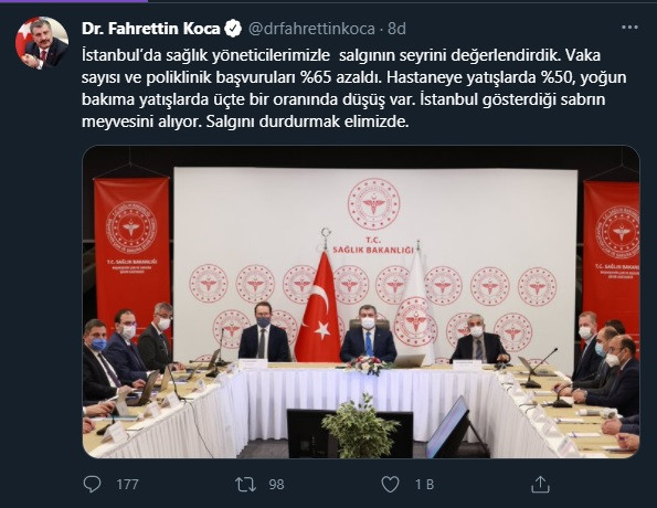 Fahrettin Koca'dan flaş İstanbul açıklaması: Vaka sayıları... - Resim : 1
