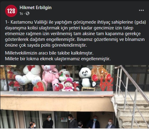 CHP'nin yardım dağıtmasını engelleyen valilik AKP'nin etkinliğini görmezden geldi - Resim : 1