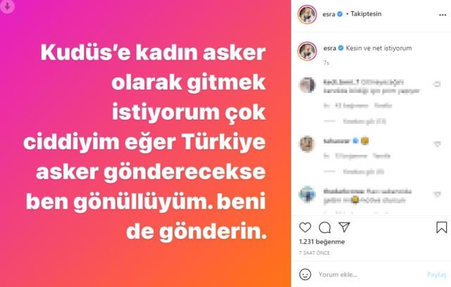 Ciciş Esra Ersoy eline silahı aldı: Kudüs'e gitmek istiyorum - Resim : 1