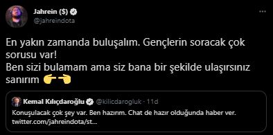 Kılıçdaroğlu'ndan YouTube yayıncısı Jahrein'e mesaj: Chat hazır olunca haber ver - Resim : 3