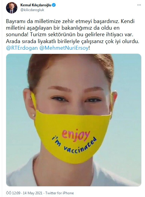 Kılıçdaroğlu, 'Erdoğan ve Bakan Ersoy'u da etiketledi: Bayramı da milletimize zehir etmeyi başardınız - Resim : 3
