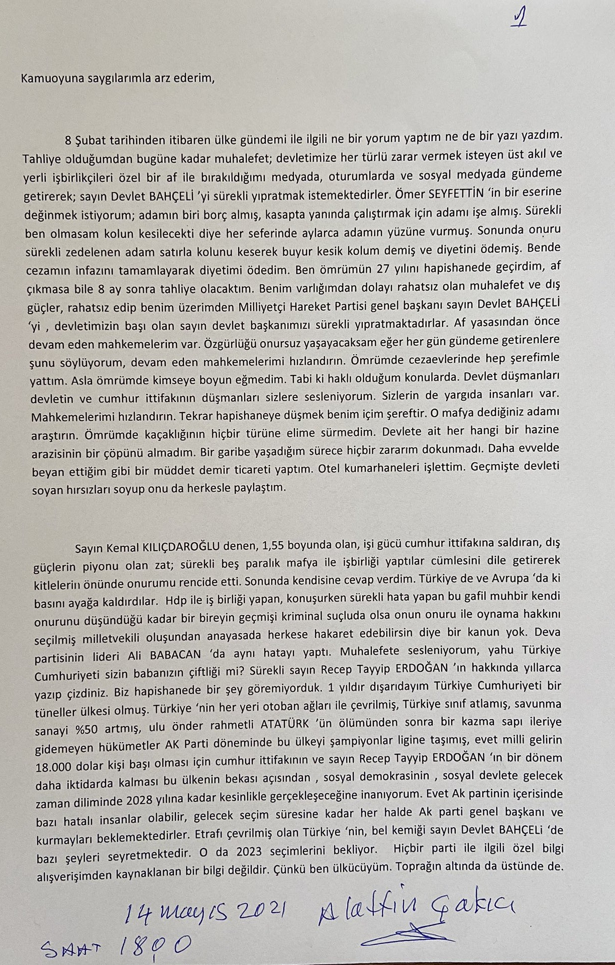 Alaattin Çakıcı'dan Süleyman Soylu ve Mehmet Ağar'ı hedef alan Sedat Peker'e 'sus' mesajı - Resim : 2