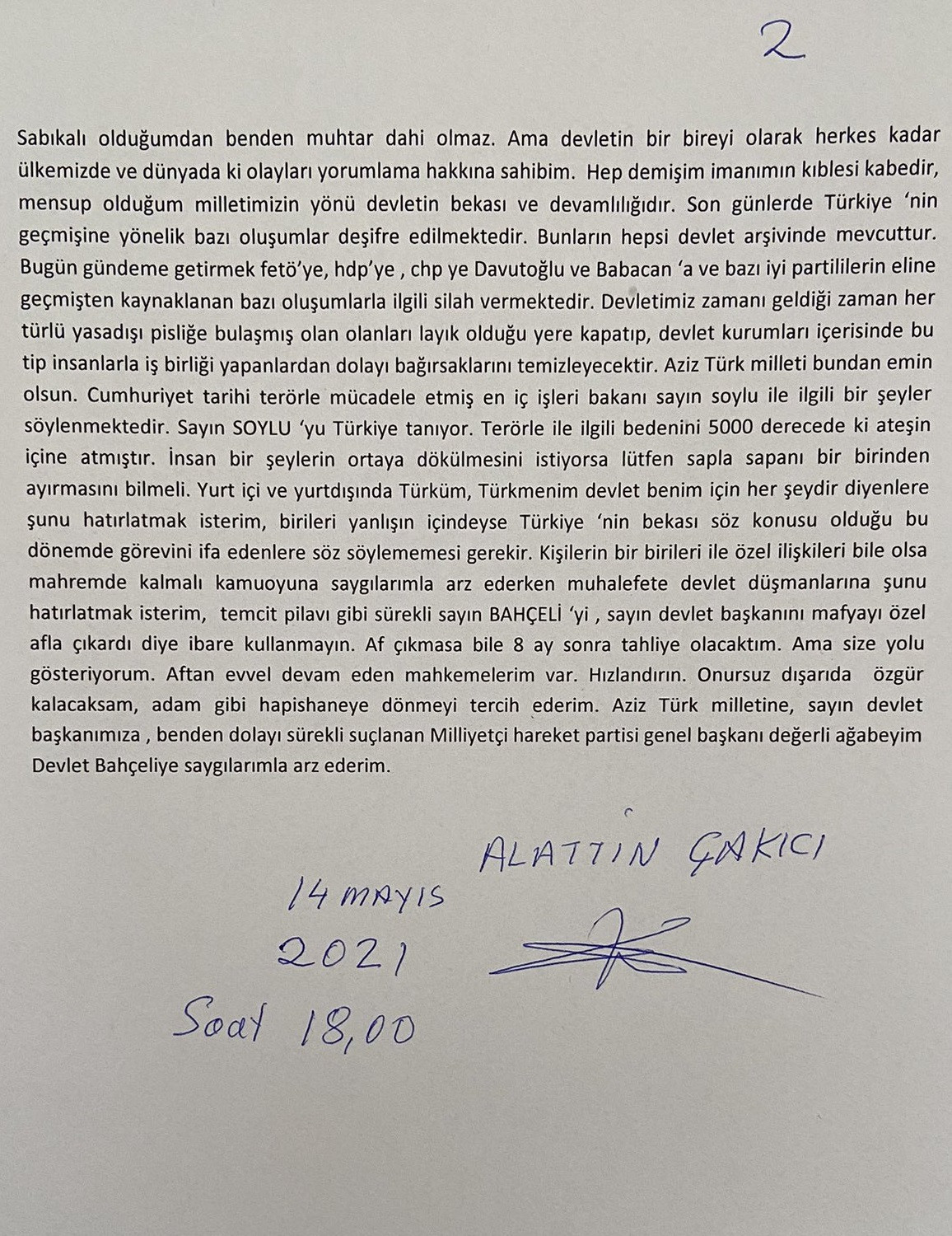Alaattin Çakıcı'dan Süleyman Soylu ve Mehmet Ağar'ı hedef alan Sedat Peker'e 'sus' mesajı - Resim : 3