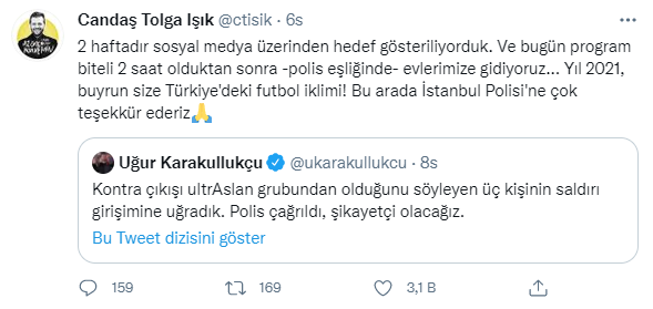 Candaş Tolga Işık: 2 haftadır sosyal medya üzerinden hedef gösteriliyorduk - Resim : 1