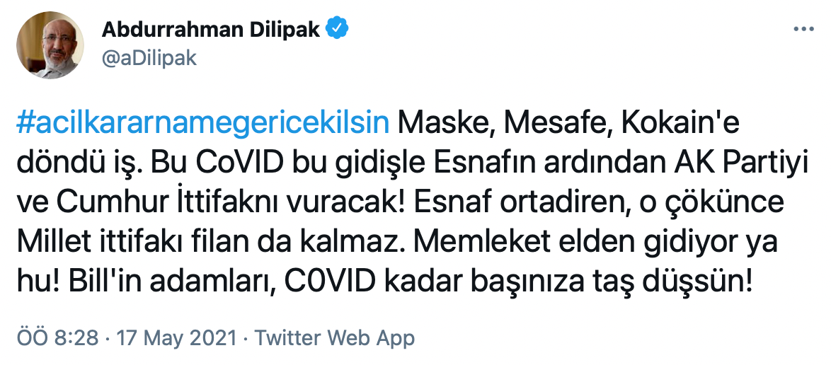 Genelge çatlağı büyüyor: 'Esnafın ardından AKP ve Cumhur İttifakı'nı vuracak' - Resim : 1