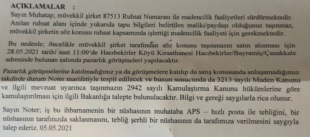 Cengiz İnşaat önce kamulaştırma ile tehdit etti, sonra alışveriş çeki dağıttı: Halkı satın almaya çalışıyorlar - Resim : 1