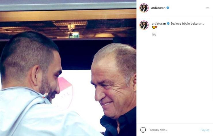 Arda Turan'dan Fatih Terim paylaşımı: Sevince böyle bakarsın - Resim : 1