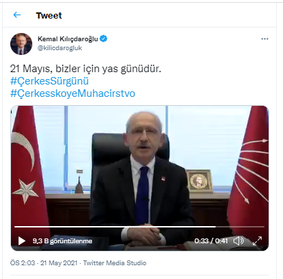 Kemal Kılıçdaroğlu'ndan Çerkes sürgünü paylaşımı - Resim : 1