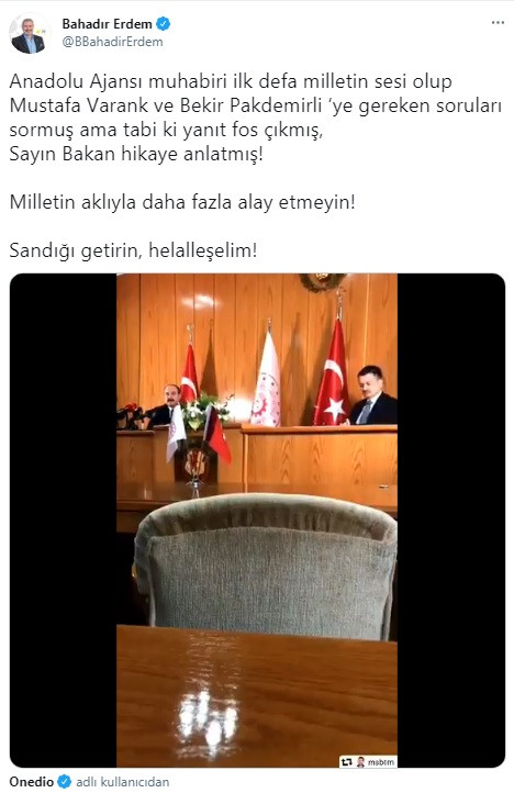 İYİ Parti'den AA muhabirinin bakanlara Süleyman Soylu sorusuna ilk yorum - Resim : 1
