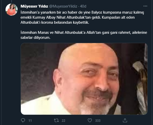 Balyoz mağduru Albay Nihat Altunbulak hayatını kaybetti - Resim : 1