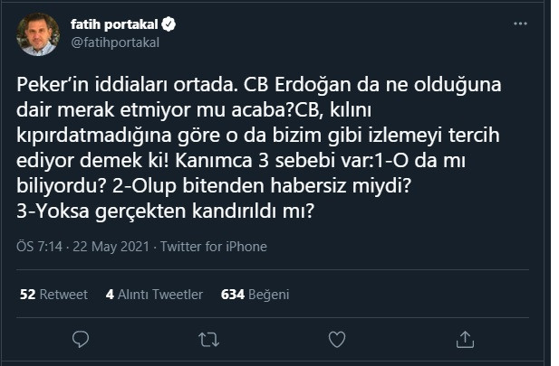 Sedat Peker'in paylaşımlarıyla ilgili çarpıcı 'Erdoğan' detayı! - Resim : 1