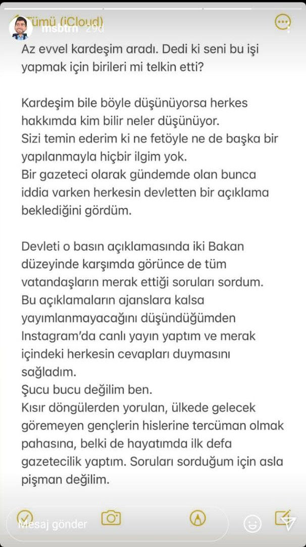 Musab Turan, kardeşinin sözlerini paylaşıp açıkladı: O bile böyle düşünüyorsa... - Resim : 1