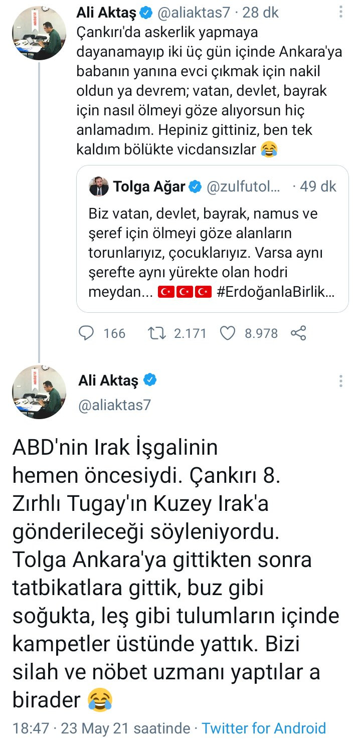 Asker arkadaşının cevabı Tolga Ağar'ı paylaşımına pişman etti: İki gün dayanamayıp... - Resim : 1