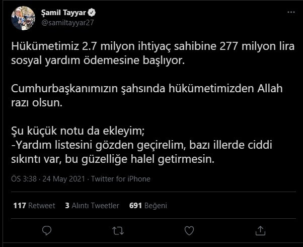 AKP'li Şamil Tayyar sosyal medyadan Erdoğan'ı uyardı! - Resim : 1