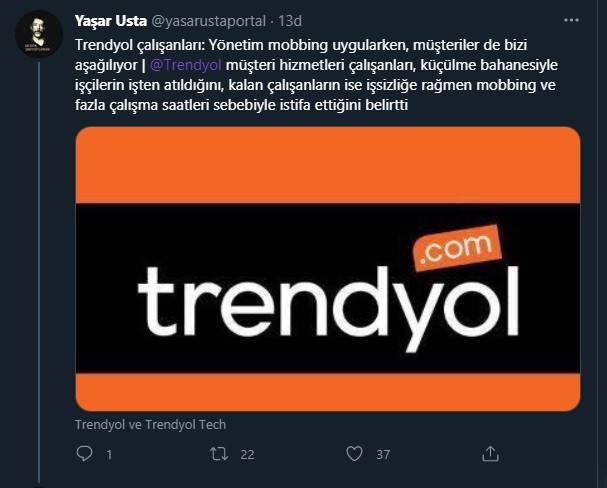 Trendyol'da skandallar zinciri: Mobbing, aşağılanma, 11 saat mesai... - Resim : 1