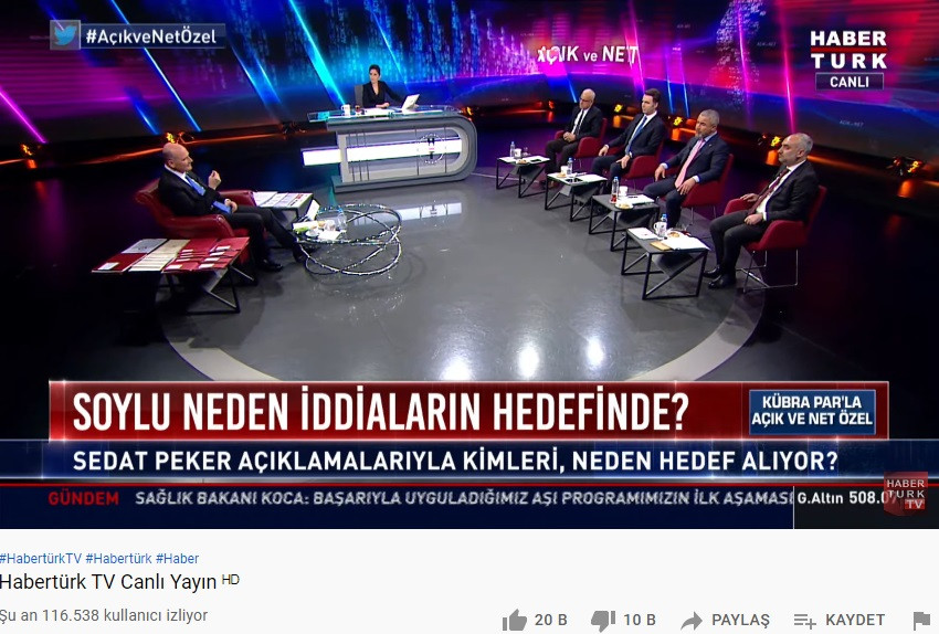 Habertürk'te Süleyman Soylu yayını Youtube'da Türkiye rekoru getirdi - Resim : 4
