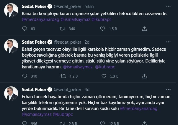 Sedat Peker'den Süleyman Soylu'nun iddialarına jet yanıt: Delilleriyle kanıtlamaya hazırım! - Resim : 2
