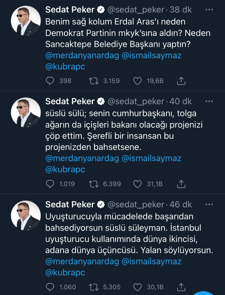 Süleyman Soylu konuştu, Sedat Peker canlı yayına soru yağdırdı! - Resim : 2