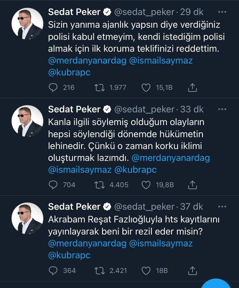 Süleyman Soylu konuştu, Sedat Peker canlı yayına soru yağdırdı! - Resim : 3