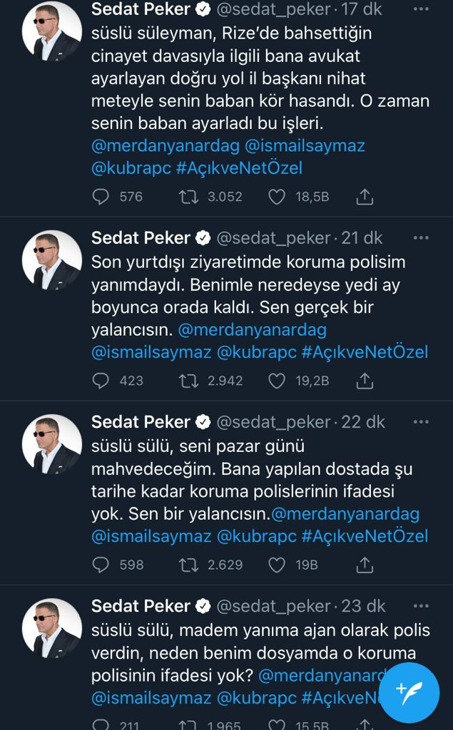 Süleyman Soylu konuştu, Sedat Peker canlı yayına soru yağdırdı! - Resim : 5