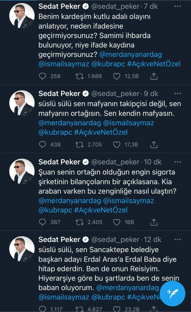 Süleyman Soylu konuştu, Sedat Peker canlı yayına soru yağdırdı! - Resim : 6