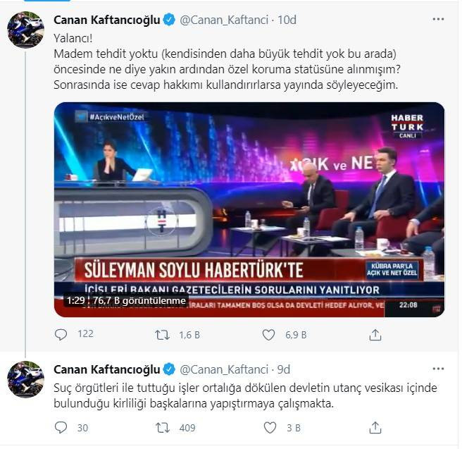 Canan Kaftancıoğlu'ndan Süleyman Soylu'ya koruma yanıtı: Devletin utanç vesikası - Resim : 1